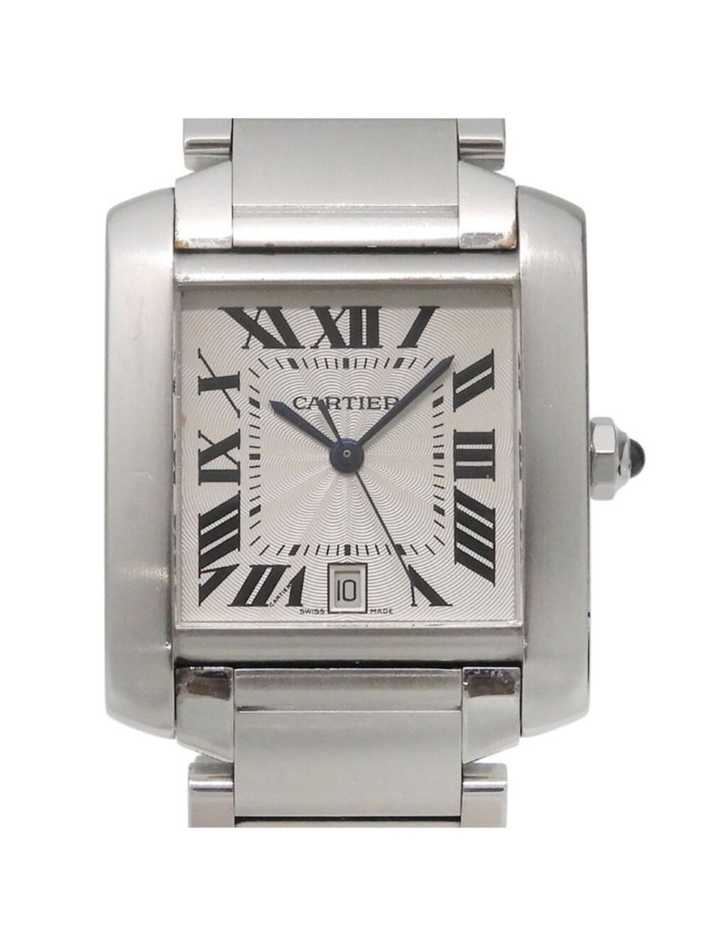 Cartier Tank Francaise LM Stainless Steel Automatic Analog Display White Dial